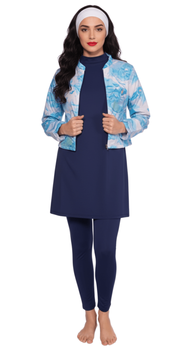 5 in 1 Ocean Breeze Modest Burkini Set - Bare Essentials