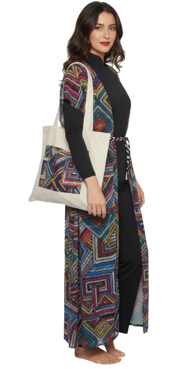 5 - Piece Marrakech Mosaic Belted Burkini Set - Bare Essentials