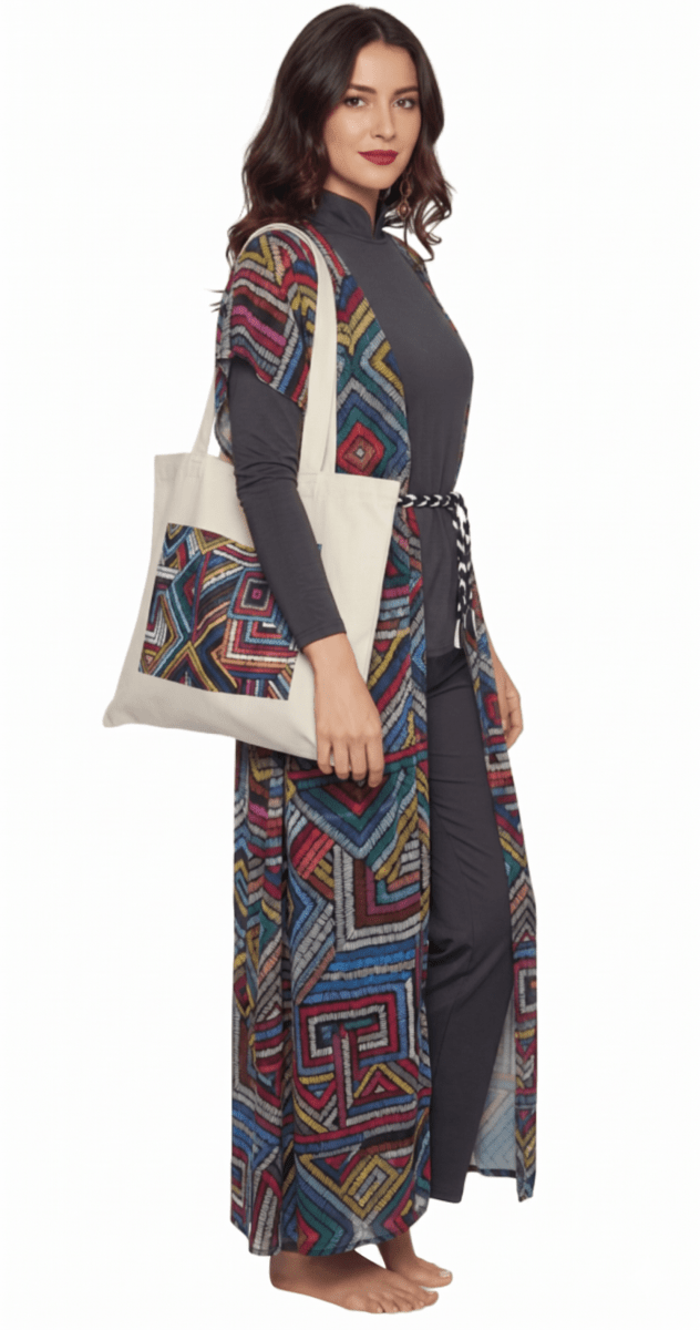 5 - Piece Marrakech Mosaic Belted Burkini Set - Bare Essentials