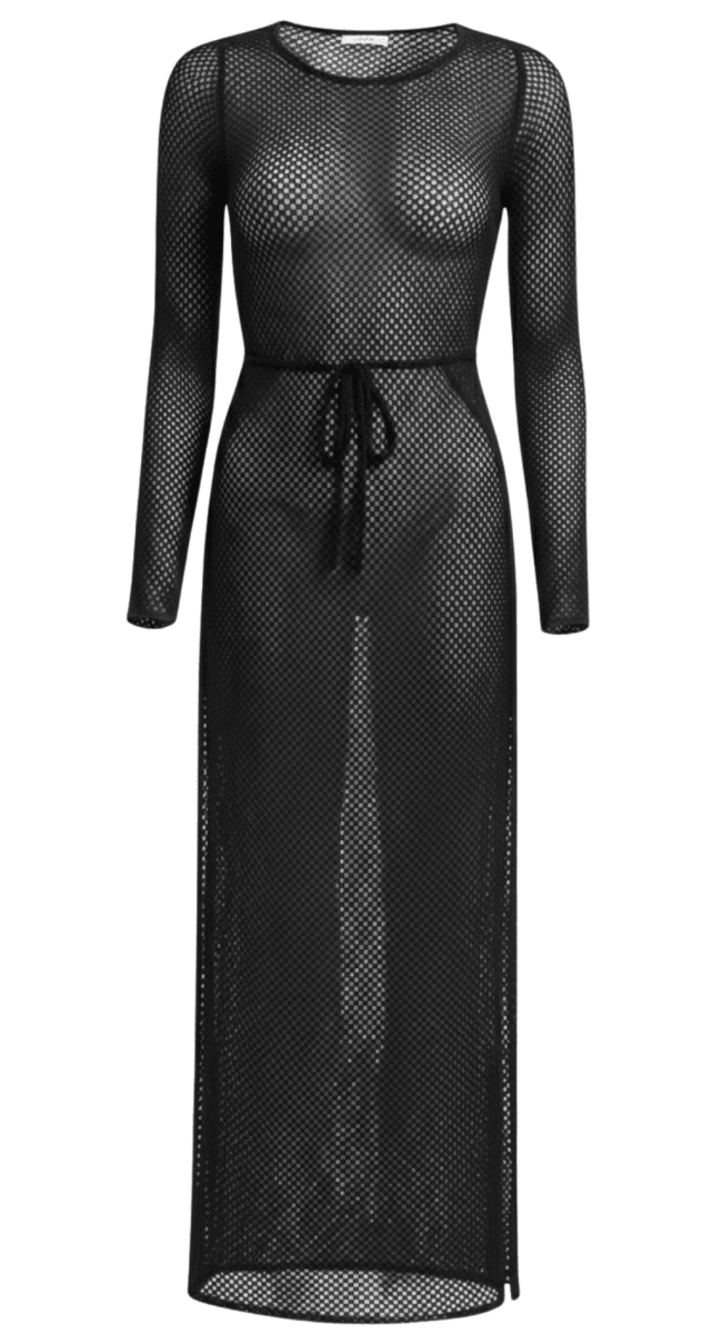 Black Mesh Dress Wrap - Bare Essentials