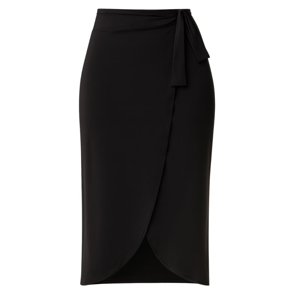Black Wrap Skirt - Bare Essentials