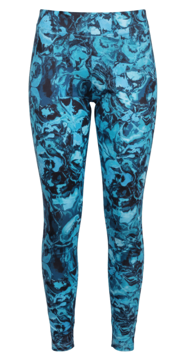 Bubble teal printed swim leggings modest swimwear Dubai mix and match burkini set