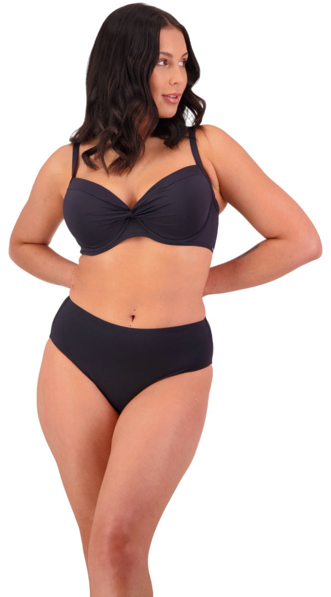 Contours '24 U/W Cross Front Top (D, DD, E & F cup) & High Rise Pant - Bare Essentials