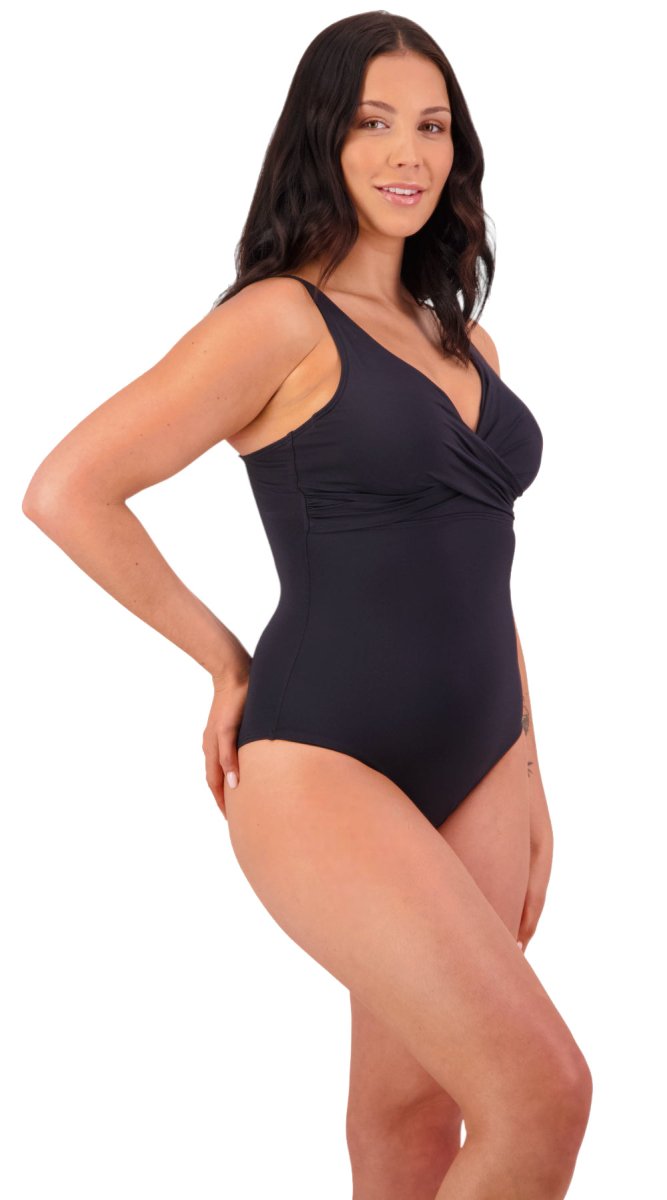Contours '24 U/W Wrap Suit - DD/E & F/G cup (Black) - Bare Essentials