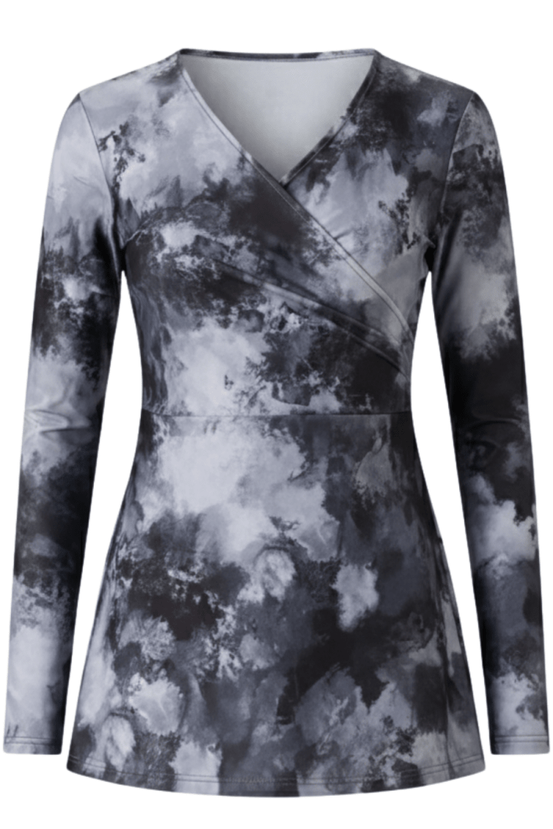 Grey mist croise burkini top mix and match modest swimwear Dubai