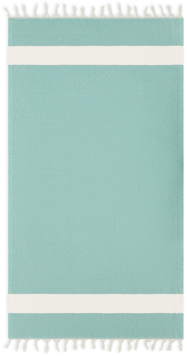 Diamond Mint Organic Turkish Beach Towel - Bare Essentials