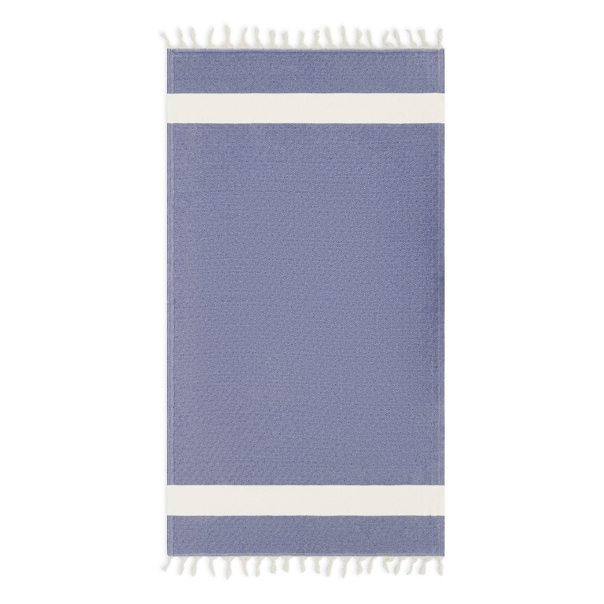 Diamond Navy Organic Turkish Beach Towel - Bare Essentials
