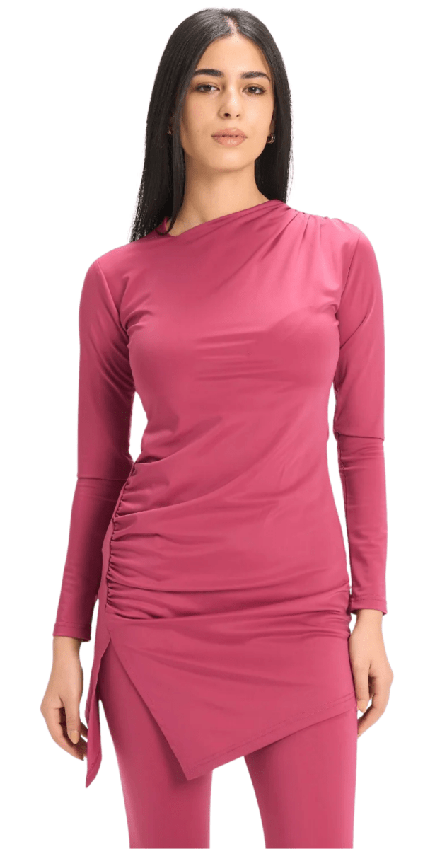Drape Swim Top (Ruby) - Bare Essentials