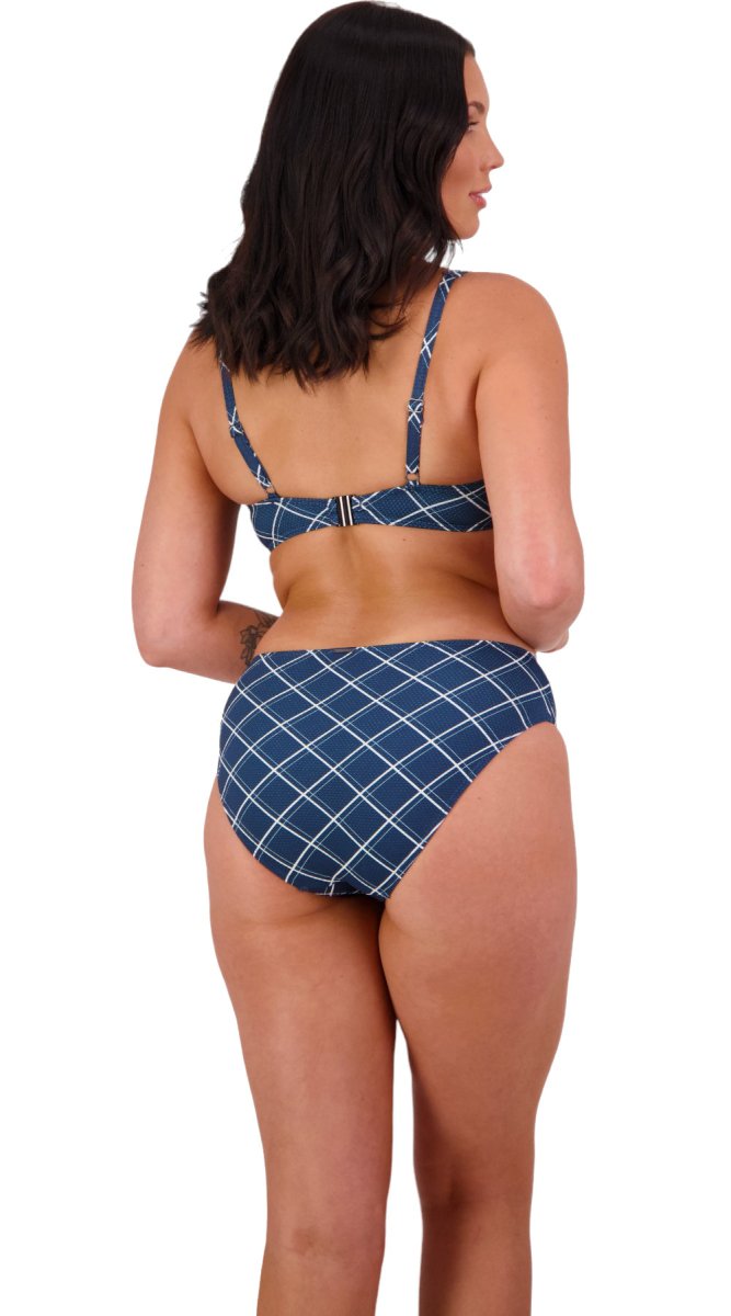 Elise U/W Tie Front (C/D, DD/E & F/G) and Mid Rise Pant (Atlantic) - Bare Essentials