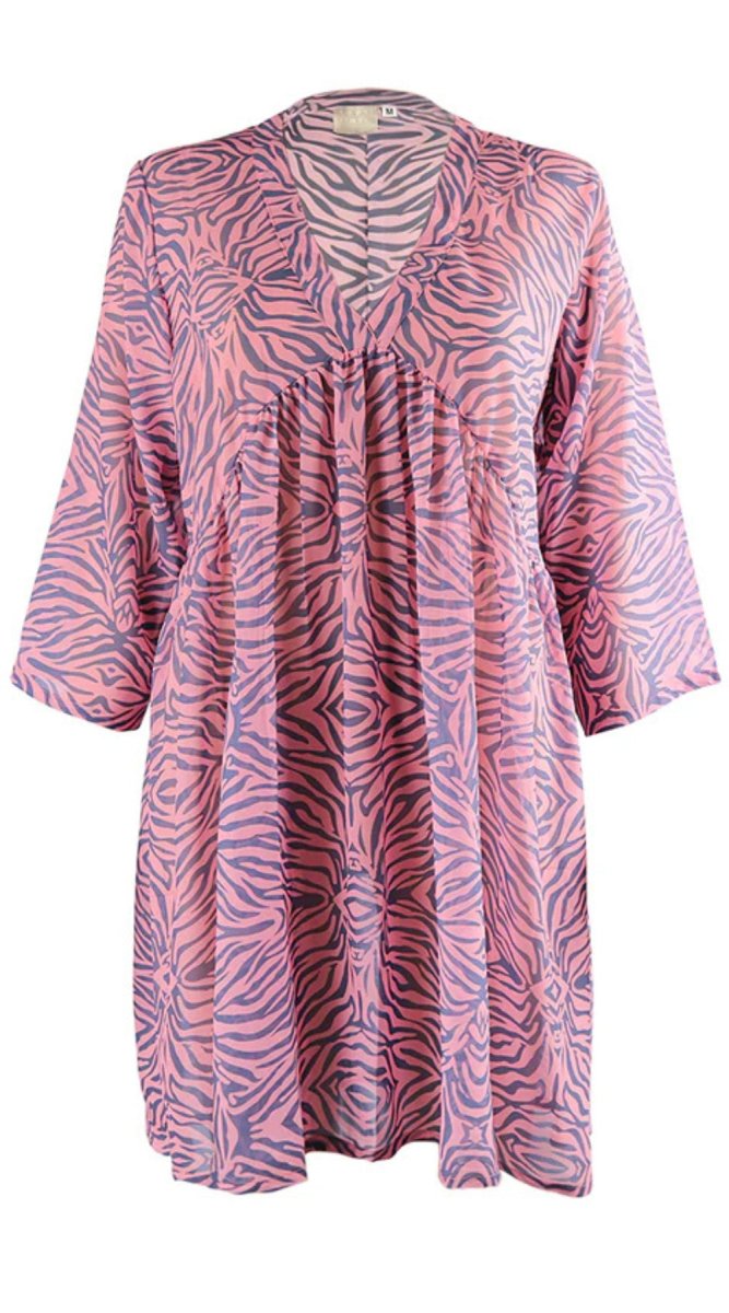 Georgette Cover Up Sheer (Zebra) - Bare Essentials
