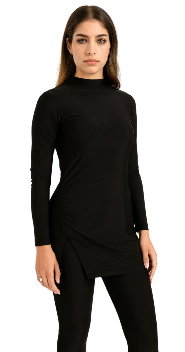 Mix and match modest high neck swim top with leggings Dubai