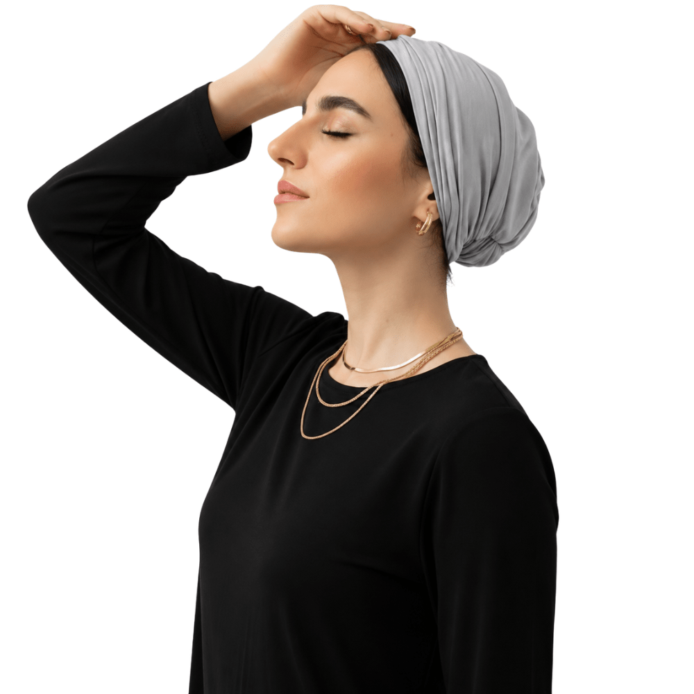 Light Grey Swim Turban - Bare Essentials