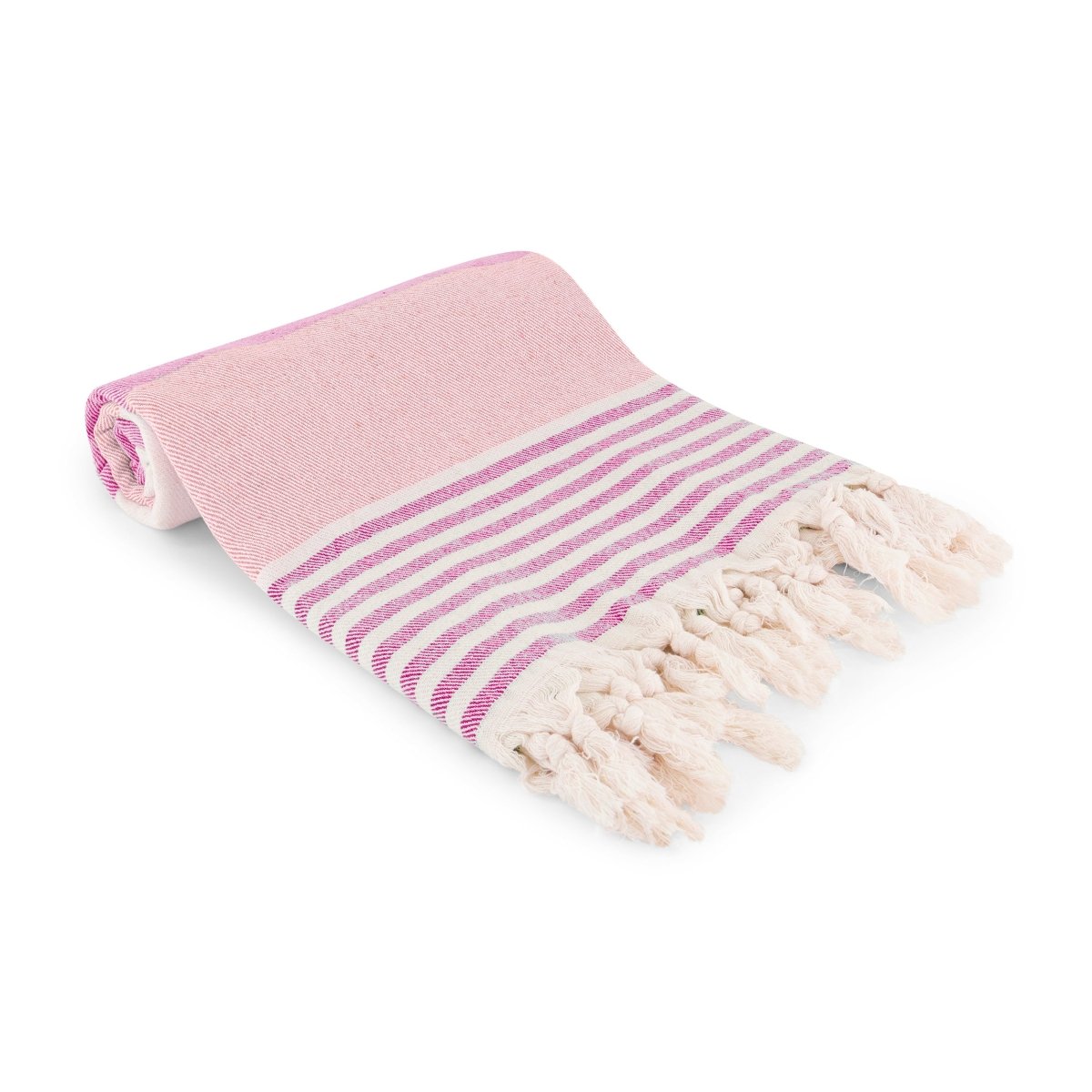 Linia Magenta Pink Organic Turkish Beach Towel - Bare Essentials