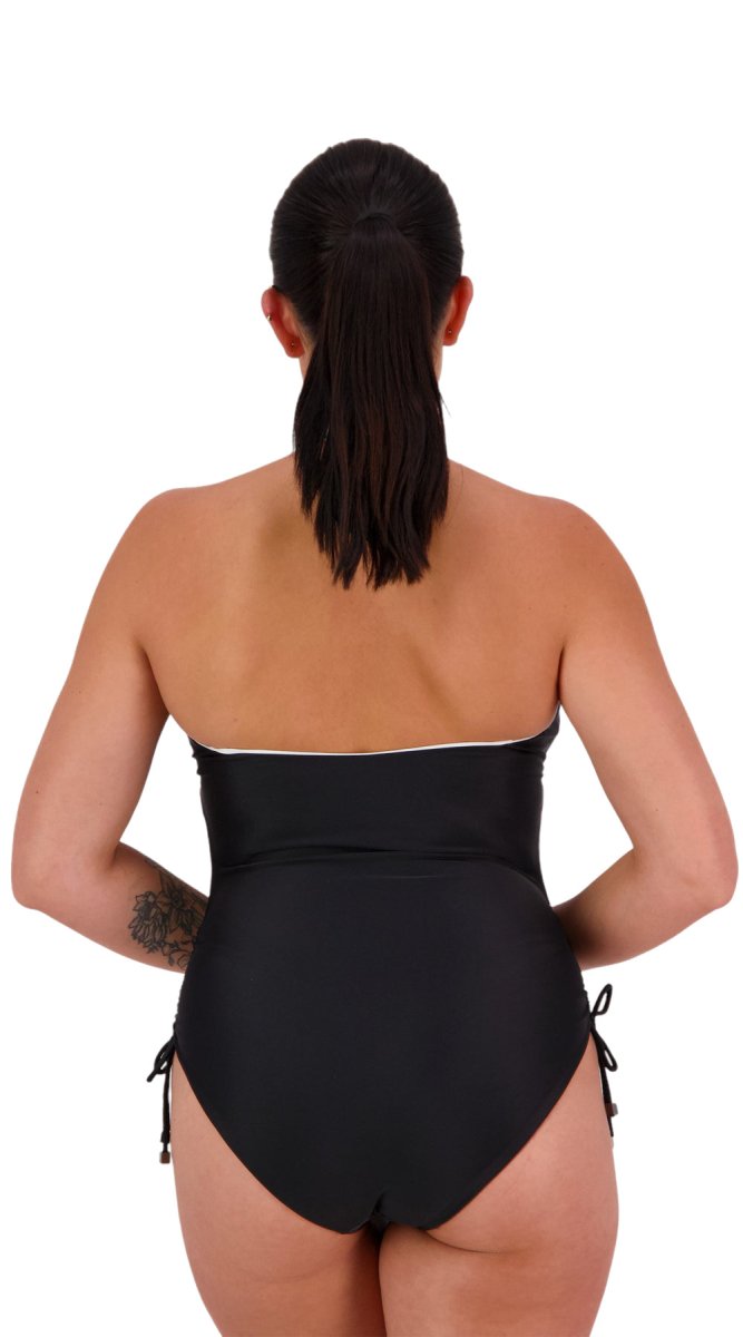 Reversible Drawstring Suit (Black/White) - Bare Essentials