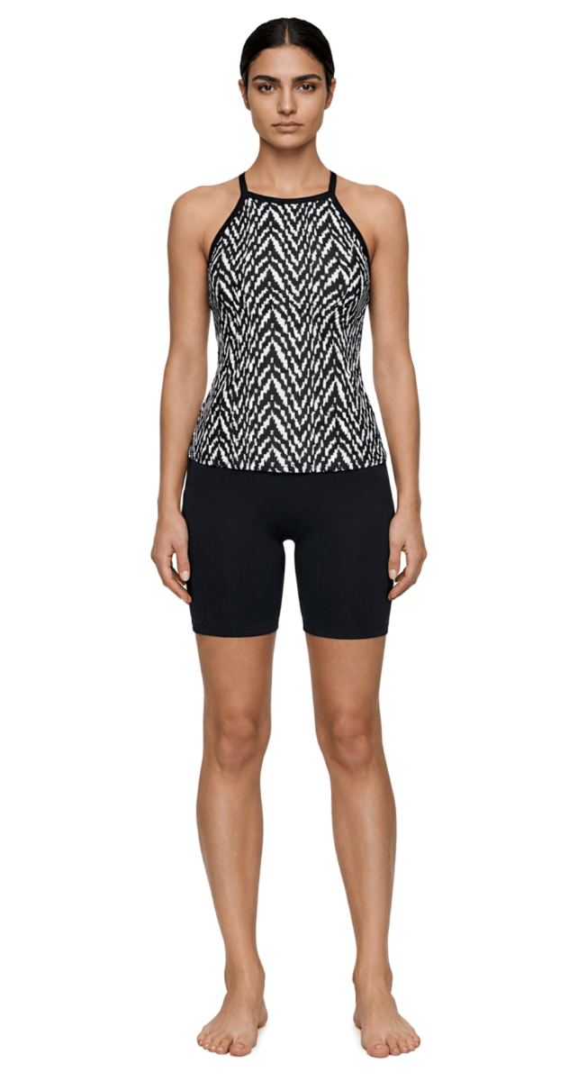 Saola High Neck Tankini & shorts - Bare Essentials