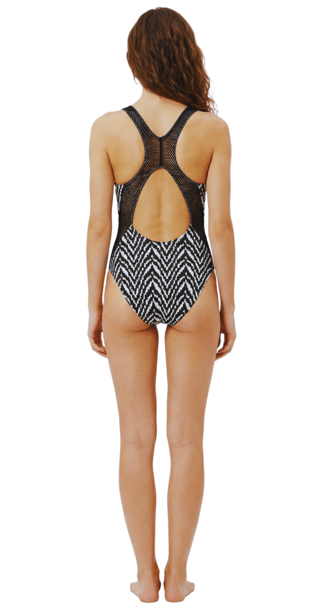 Saola Mesh Cross Back Suit - Bare Essentials