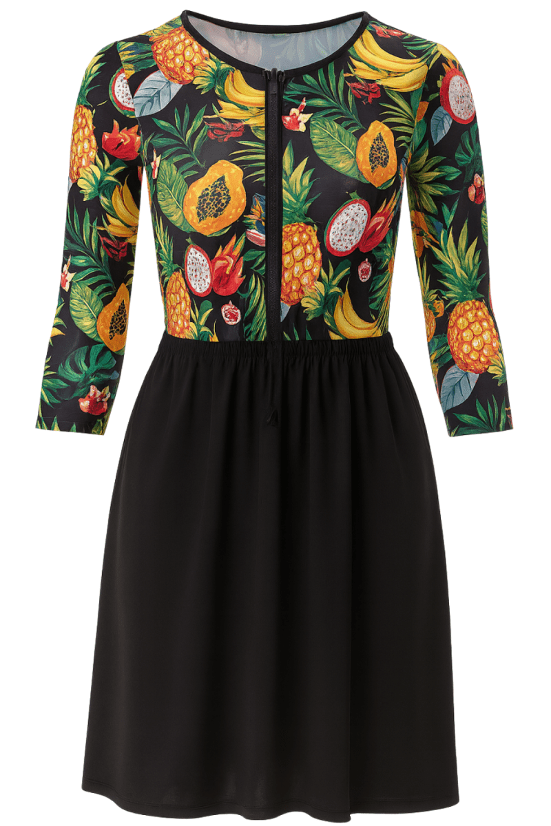 Summer Fruit A - Line Swim Dress - Bare Essentials