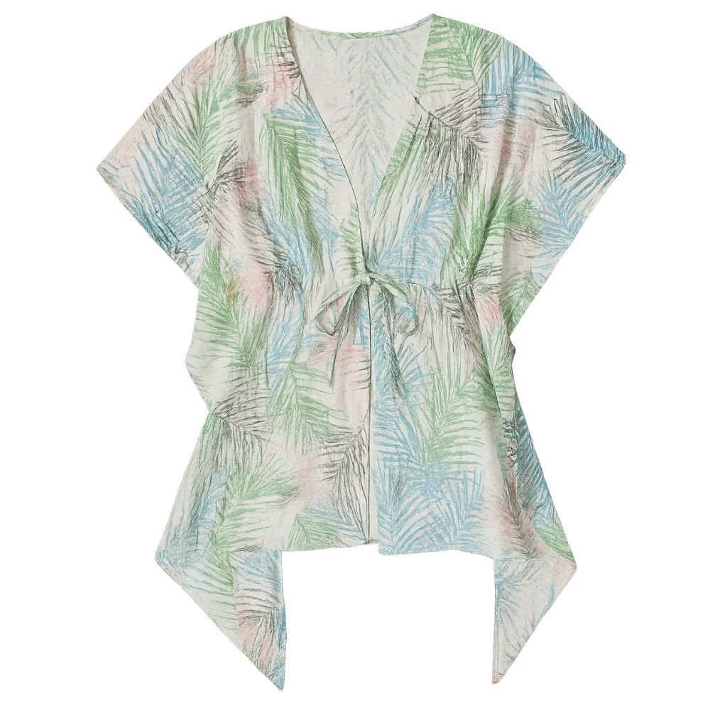 Tropical Leaf Print Beach Cover - Up - Bare Essentials
