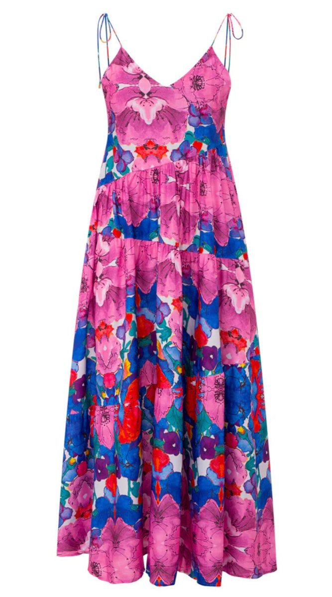 Yolanda Maxi Dress Floral Print - Bare Essentials