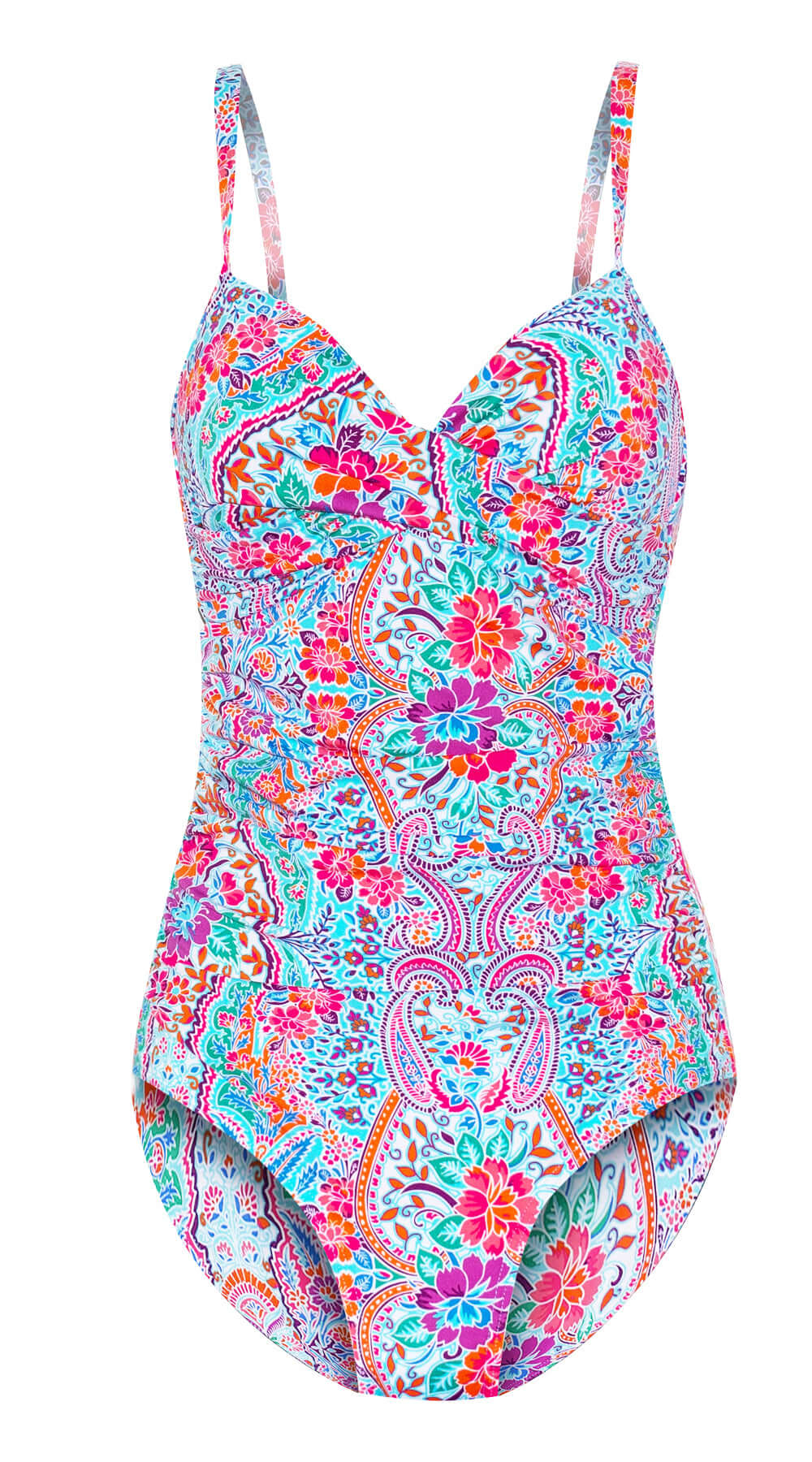 Fancy Palace Cross Front Suit (White) - Bare Essentials