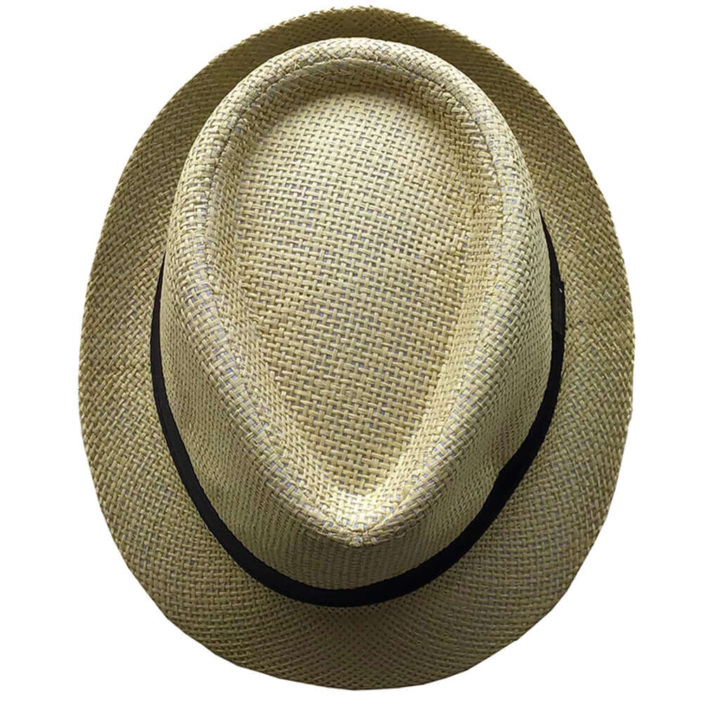 Fedora Style Straw Hat (Natural) - Bare Essentials