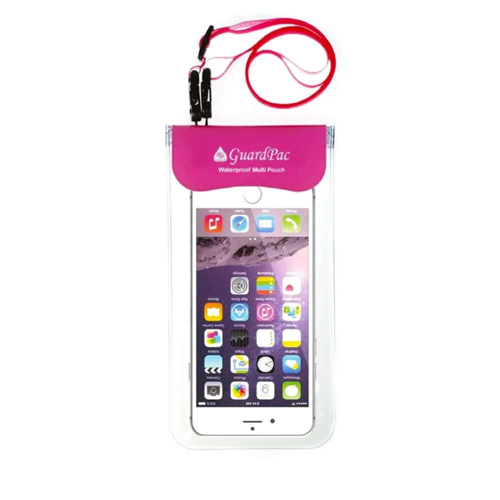 GuardPac Waterproof Smartphone Pouch (Pink, Black & Blue) - Bare Essentials