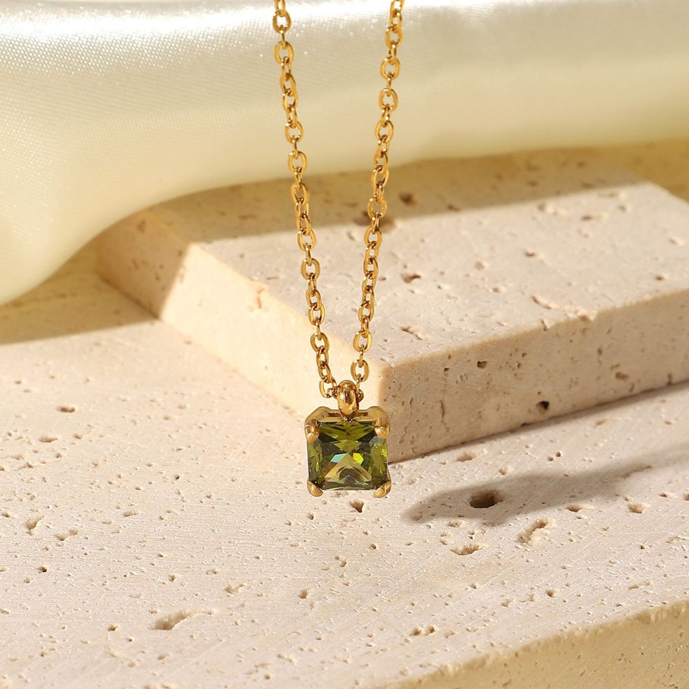 Mykonos Pendant Necklace (Green) - Bare Essentials