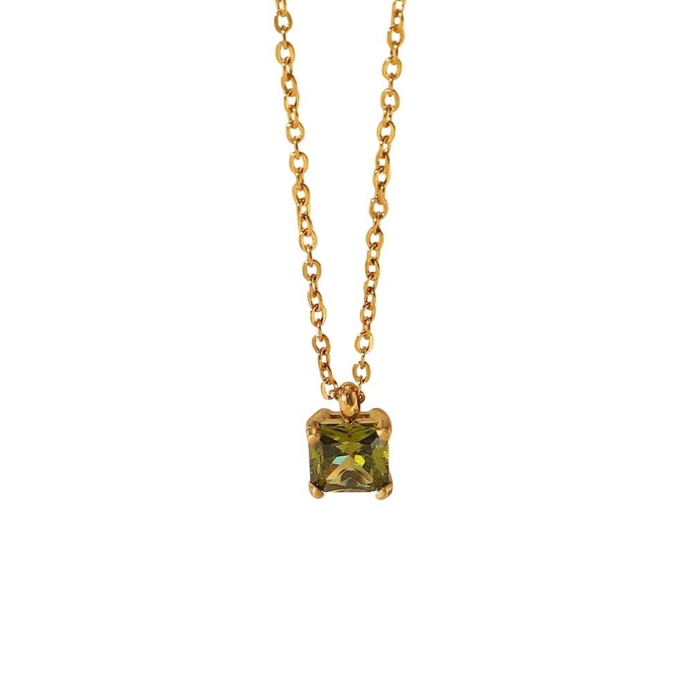Mykonos Pendant Necklace (Green) - Bare Essentials