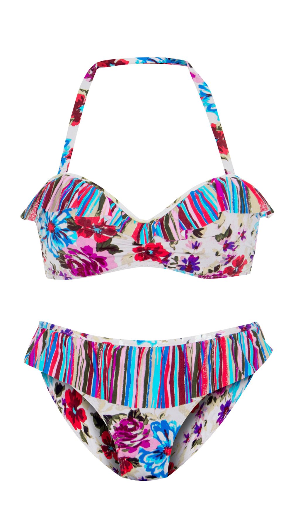 Passion Flower Dual Cup U/W Bandeau (B/C & D/DD) & Skirt Pant - Bare Essentials