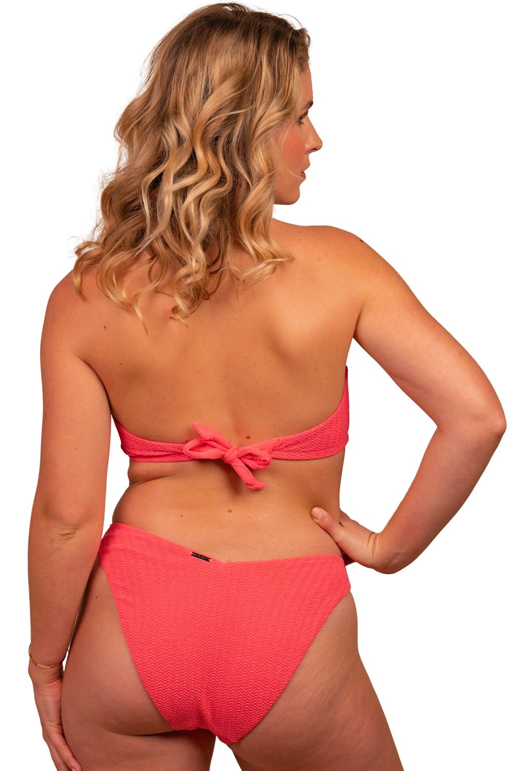 Quamora U/W Halter Ring Top (DD/E) & V Pant (Flamingo) - Bare Essentials