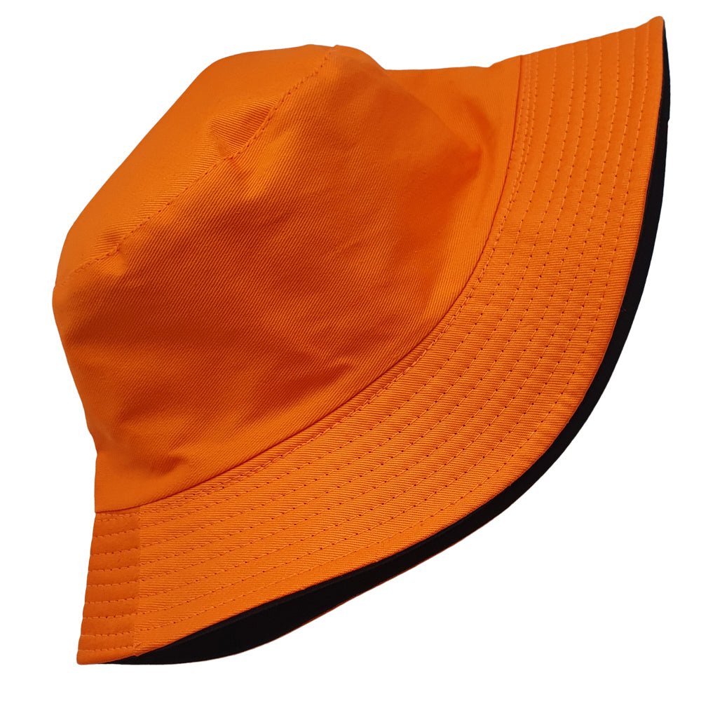 Reversible Bucket Hat (Orange) - Bare Essentials