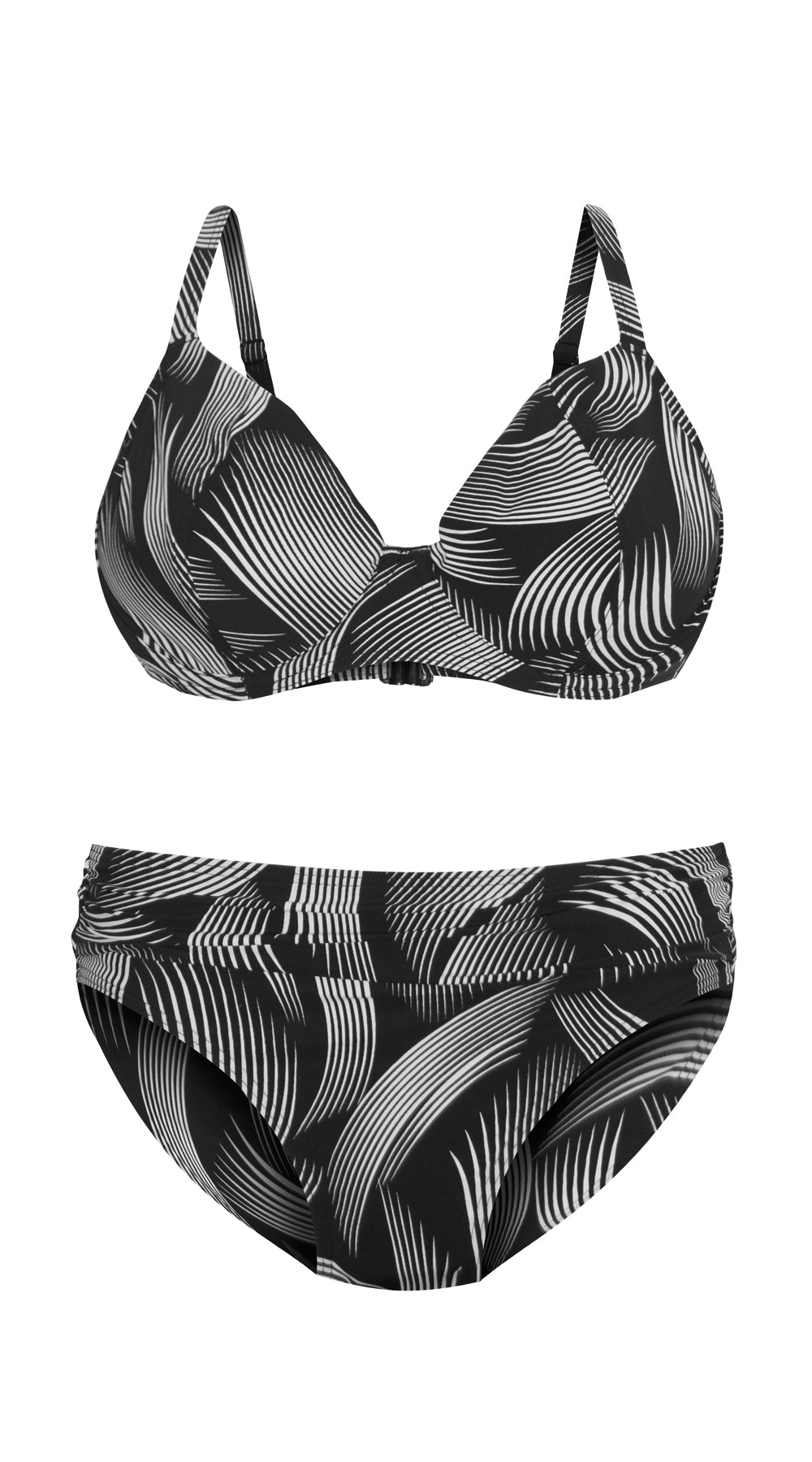 Ribbon U/W Non Padded (E, F & G cup) & Ruched Front Pant - Bare Essentials