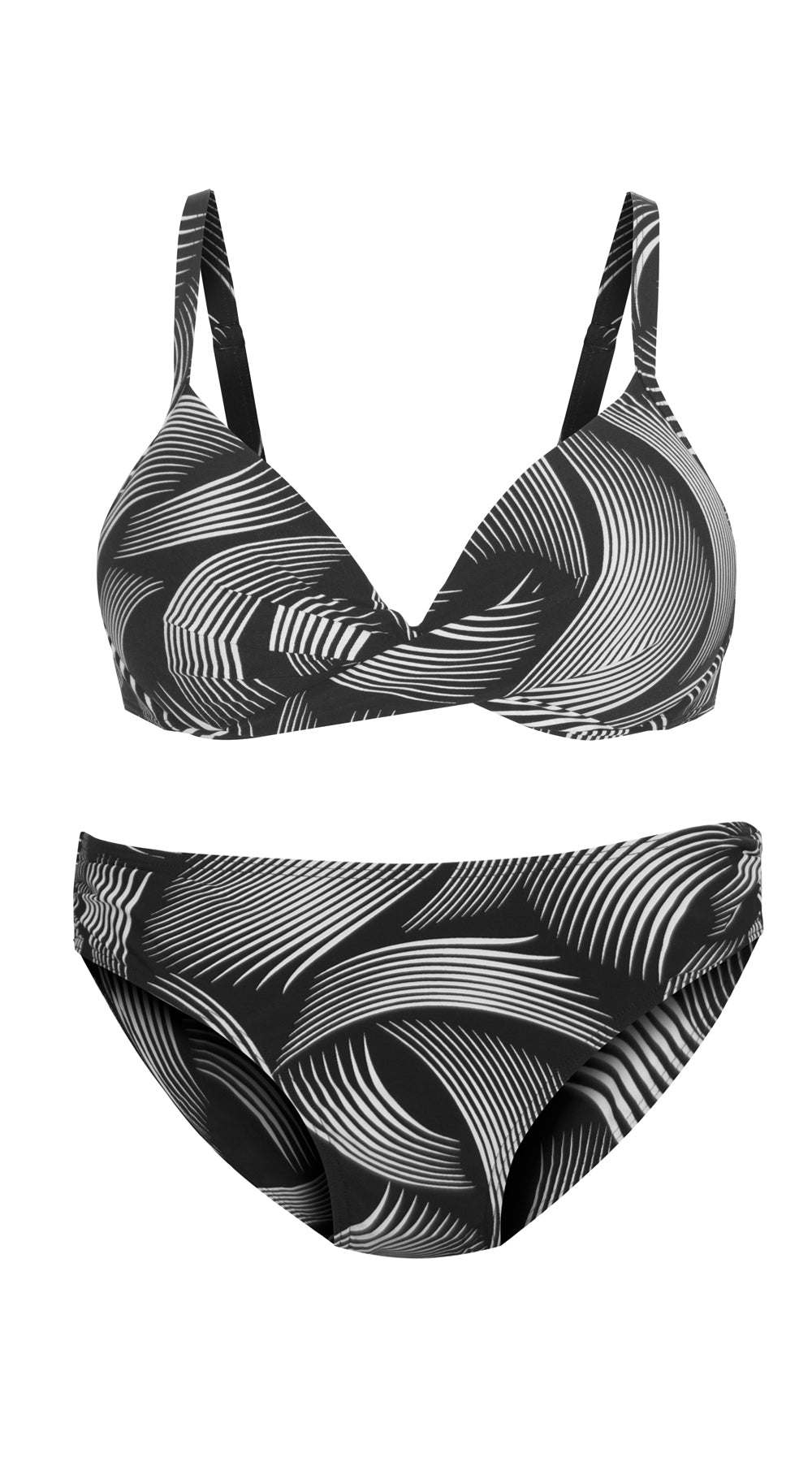 Ribbon Wrap Dual Cup U/W (B/C, D/DD & E/F cup) & Gathered Side Pant - Bare Essentials