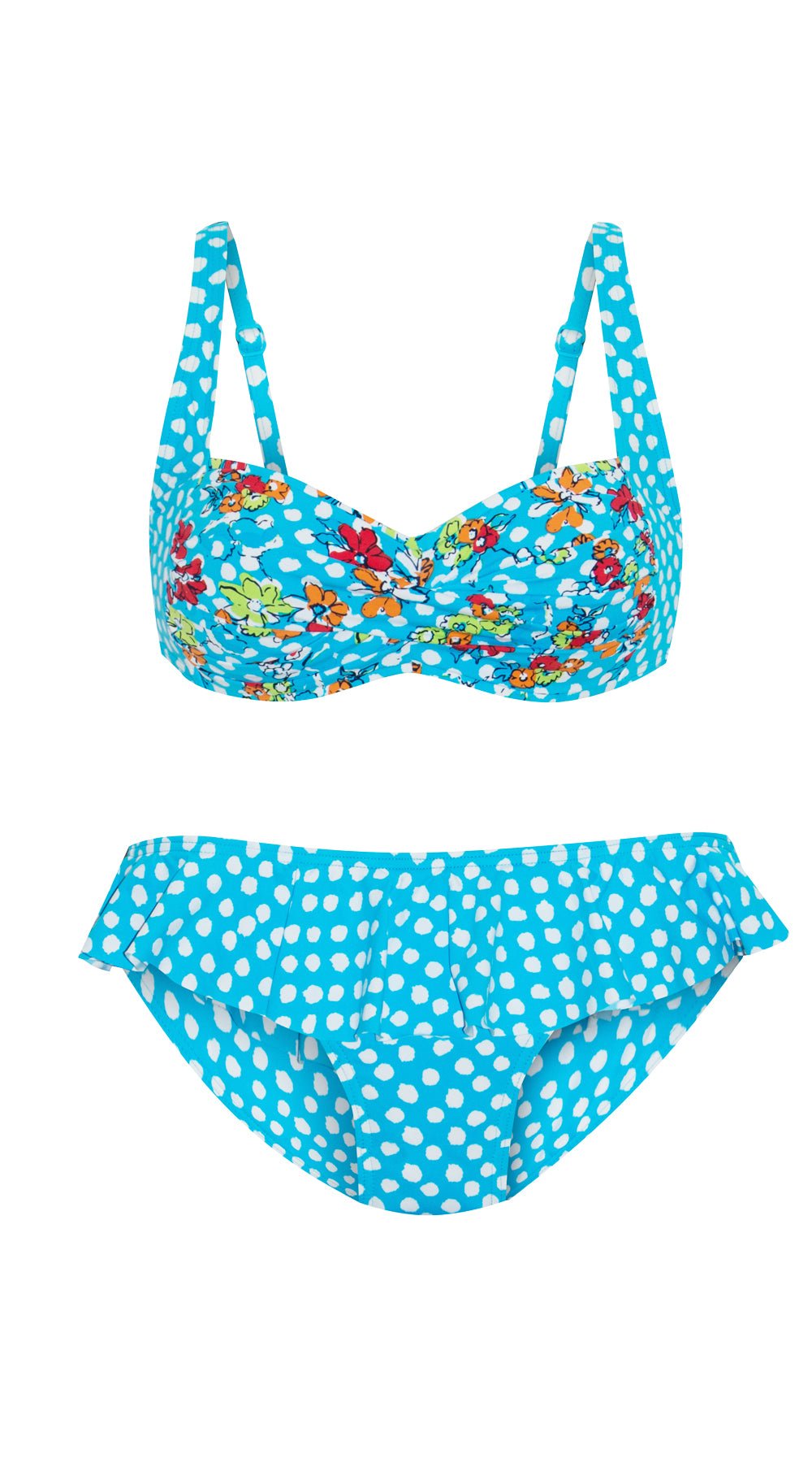 Screen Sirens Twist Top & Skirt Pant (Turquoise) - Bare Essentials