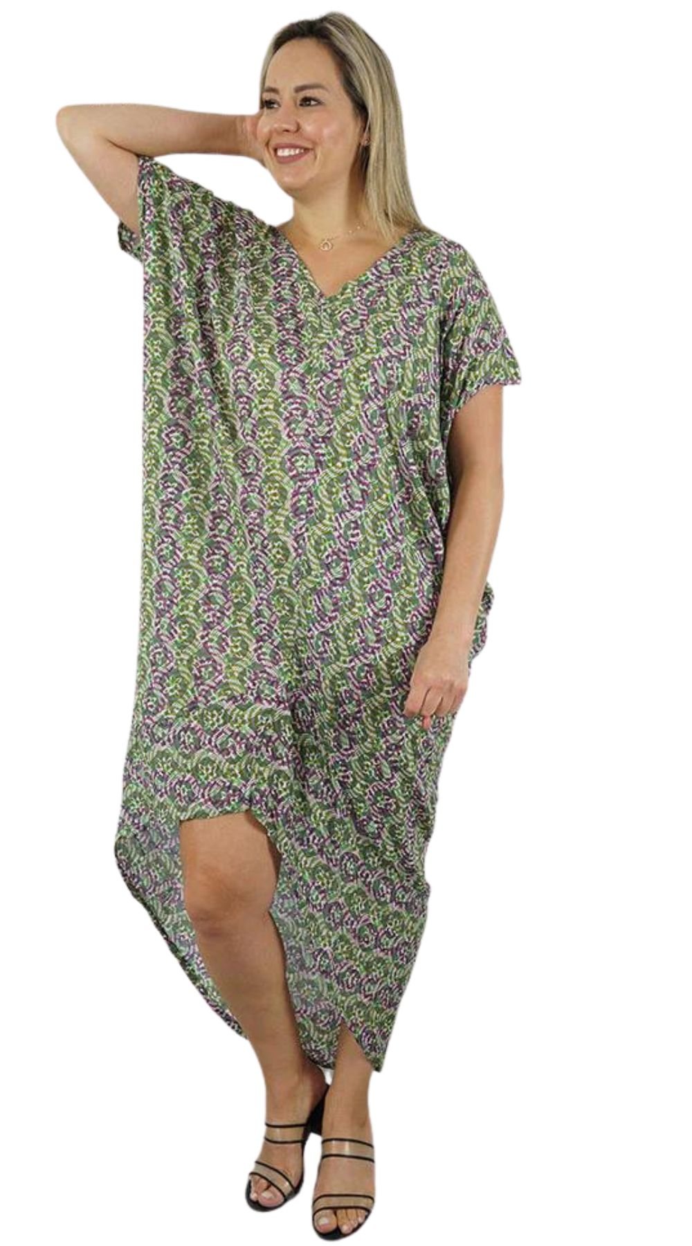 Shells Frilled Toga Dress (Khaki) - Bare Essentials