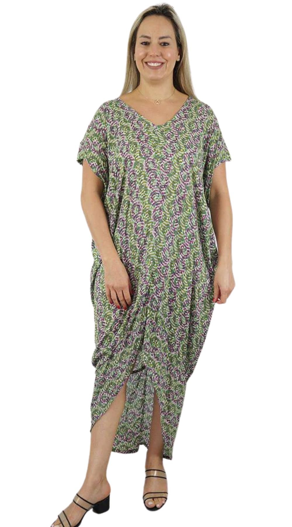 Shells Frilled Toga Dress (Khaki) - Bare Essentials