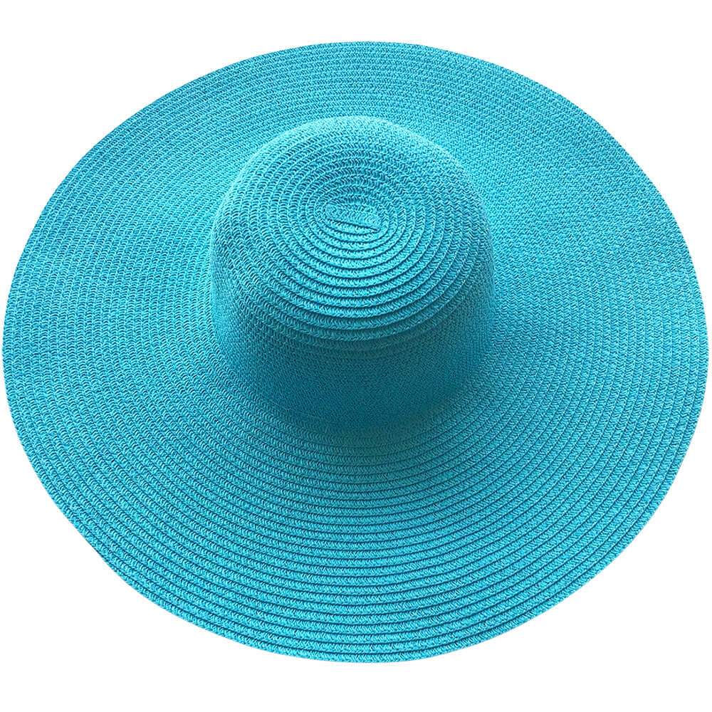 Wide Brim Hat (Turquoise) - Bare Essentials