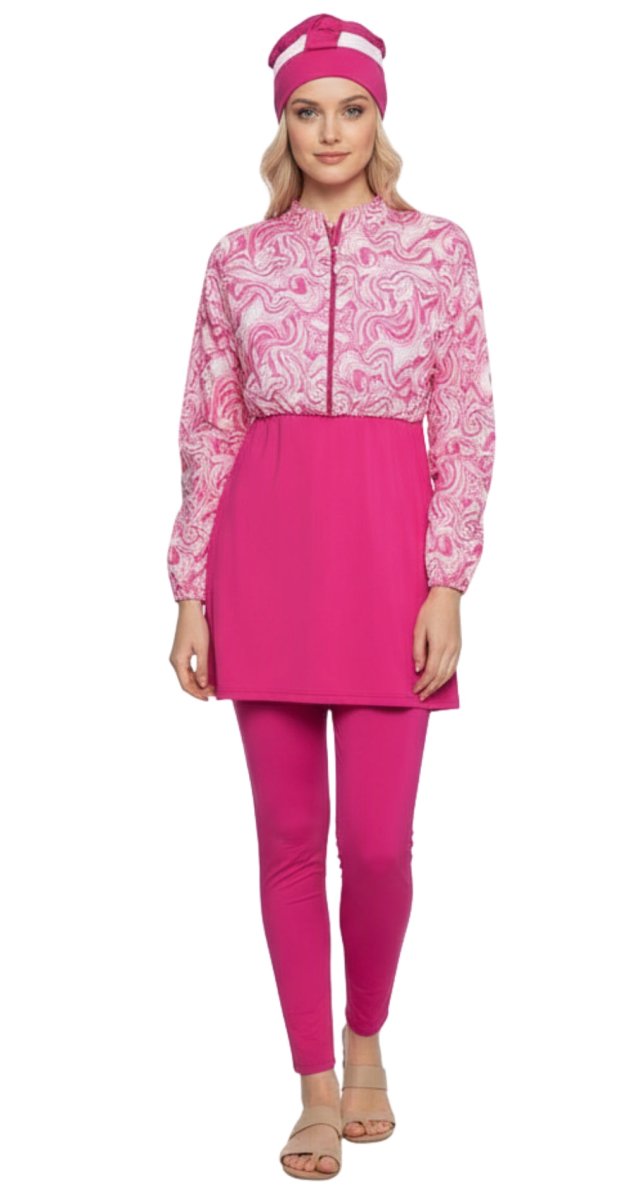 5 in 1 Pink Burkini - Bare Essentials