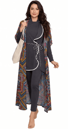 5 - Piece Marrakech Mosaic Belted Burkini Set - Bare Essentials