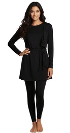 5 - Piece Midnight Belted Burkini Set - Bare Essentials