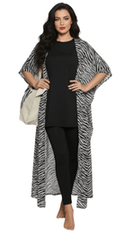 7 - Piece Zebra Print Burkini Set - Bare Essentials