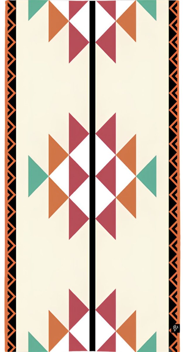 Al Sadu Bamboo Beach Towel (Multi) - Bare Essentials
