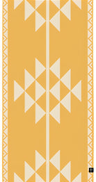 Al Sadu Bamboo Beach Towel (Yellow) - Bare Essentials