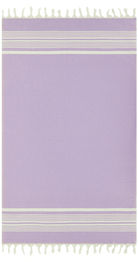 Alba Lilac Organic Turkish Beach Towel - Bare Essentials