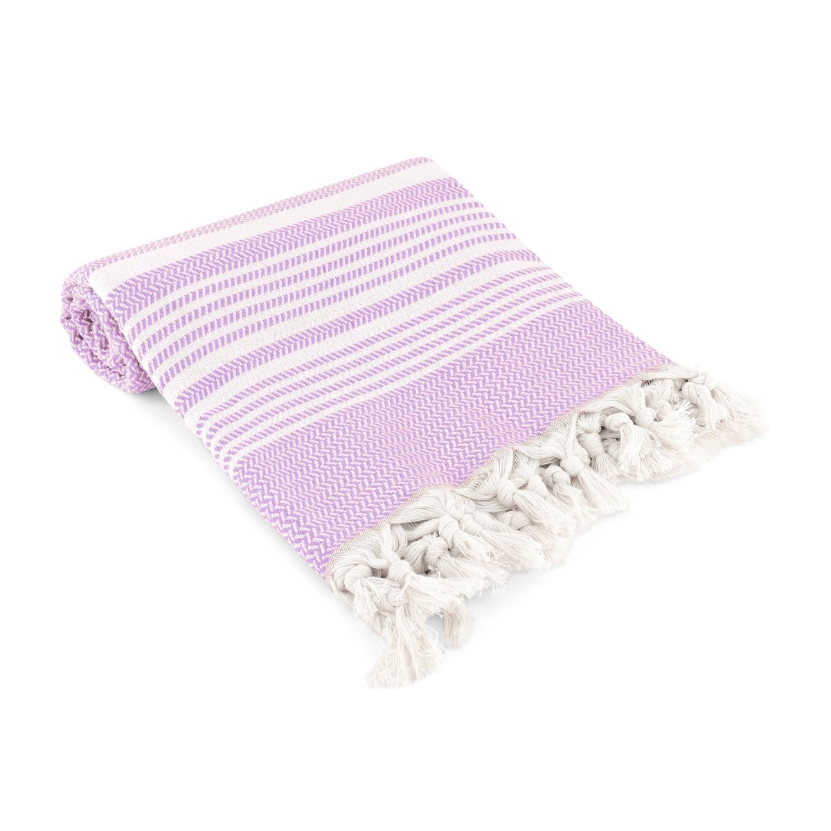Alba Lilac Organic Turkish Beach Towel - Bare Essentials