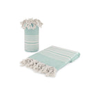 Alba Mint Organic Turkish Beach Towel - Bare Essentials