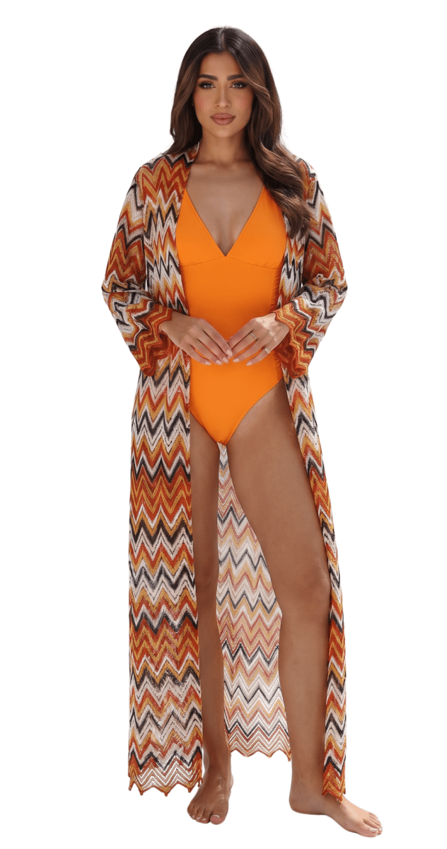 Amber Waves Long Kimono - Bare Essentials