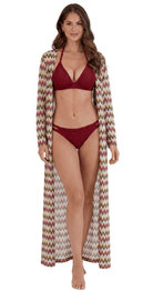 Autumn Dunes Long Beach Cover-Up Kimono - Bare Essentials