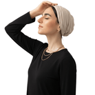 Beige Swim Turban - Bare Essentials