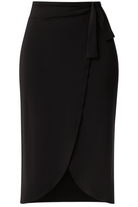 Black wrap swim skirt modest mix and match swimwear Dubai Bare Essentials